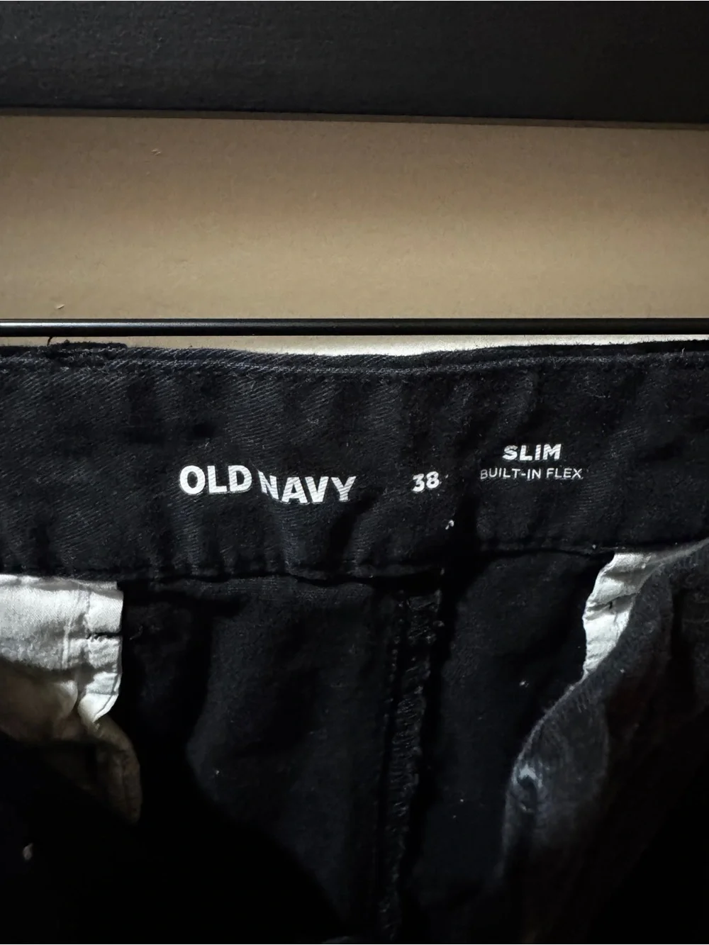 Old Navy Black Men’s Flat-Front Chino Shorts
